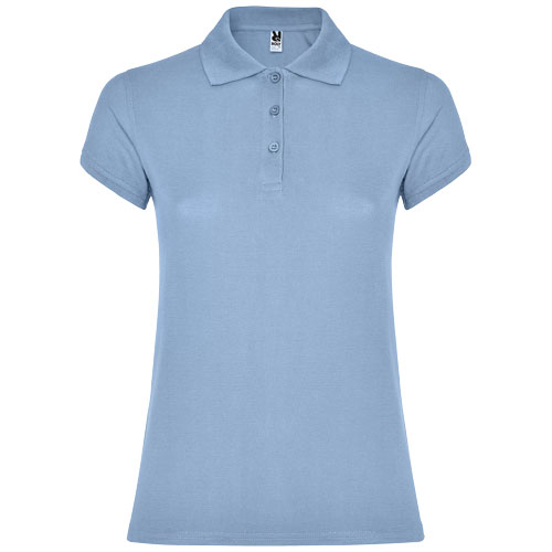 Polo Femme publicitaire coton 200gr Star ROLY Bleu ciel